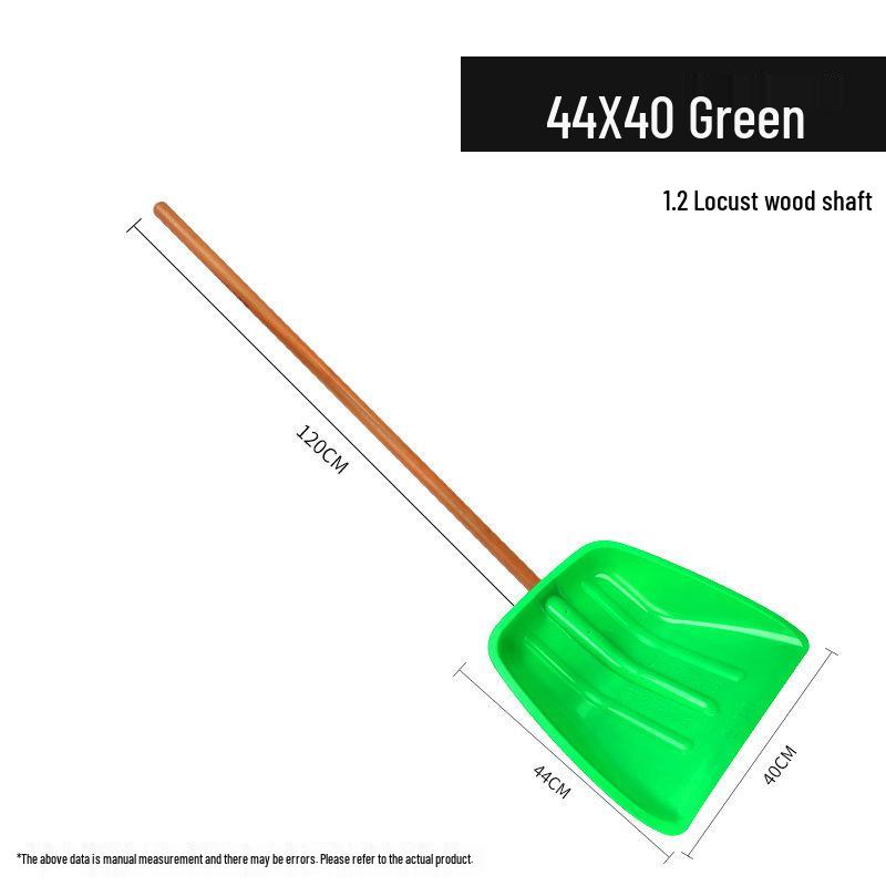 Extra Wide Tempered Iron and Plastic Snow & Grain Shovel