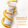 Vitalfit Vitamin C Serum Face Wash | Brightening Cleanser with Glycolic Acid, Hyaluronic Acid & Niacinamide | With Lemon & Kiwi Extracts | For Glo