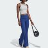 Adidas Originals Essential Logo Embroidered Ribbed Crew Neck Tank Top Women Tops Medium-Gray IY9649
