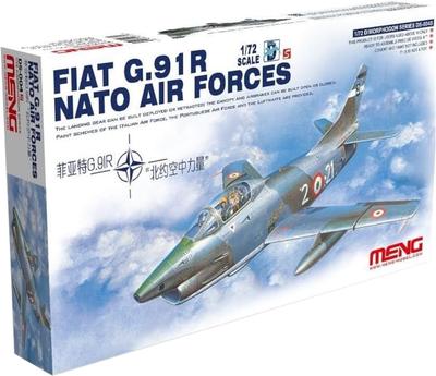 MENG Meng Modelo Fiat Italiano Fuerza Aérea OTAN Modelo de Plástico 1/72 G.91R MENDS-004S