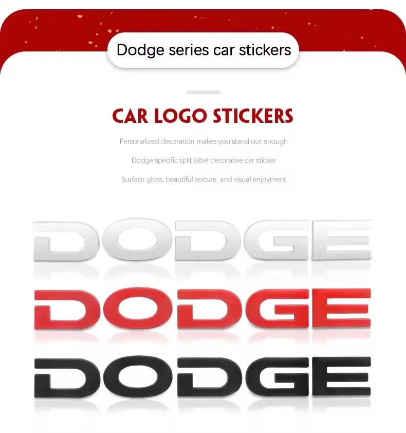 1PC Alloy Spliting Letter Rear Tail Emblem Cover Sticker for Dodge Durango Journey Charger Jcuv Caliber Challenger Nitro Caravan CC8