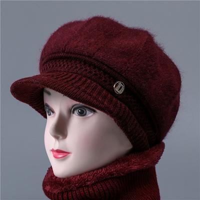 Wool Hat, Fleece Thermal Hat, Thick Ear Protector Cap, Old Lady Hat.
