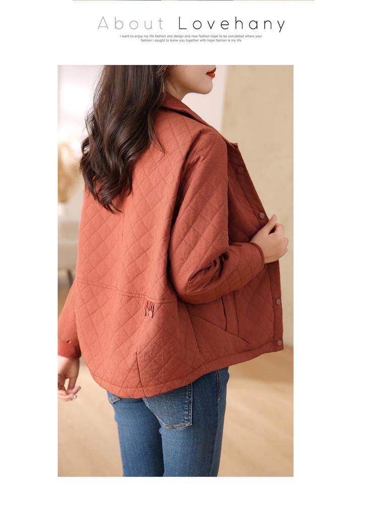 2024 Women's Spring & Autumn Lapel Jacket: Versatile, Fashionable Middle-Aged Style