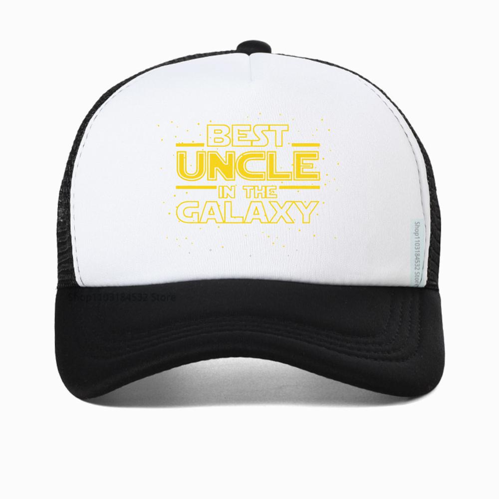 New Best Uncle in The Galaxy Funny Uncle Print baseball cap Unisex Casual outdoors fishing hat adjustable Mesh breathable hats Adjustable