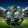 Teenage Mutant Ninja Turtles Print Size 5 Soccer Ball, PU Wear Resistant Football for Match Training and Daily Practice, Birthday Gift for Soccer Fans