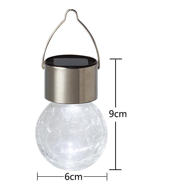 Outdoor Waterproof Solar Crackle Hanging Light for Festival and Garden Decoration