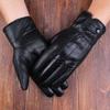 Mens Womens Warm Sheepskin Leather Gloves Winter Cycling Outdoor Riding