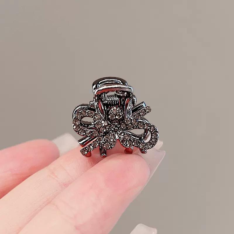 Korean Rhinestone Bow Claw Hair Clip