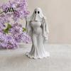 Halloween Decor Figurine Ghost Lady Ornament, Durable PLA 3D Printing Figure, Gothic Decoration Full of Mystery Collectible, for Desktop Bookshelf