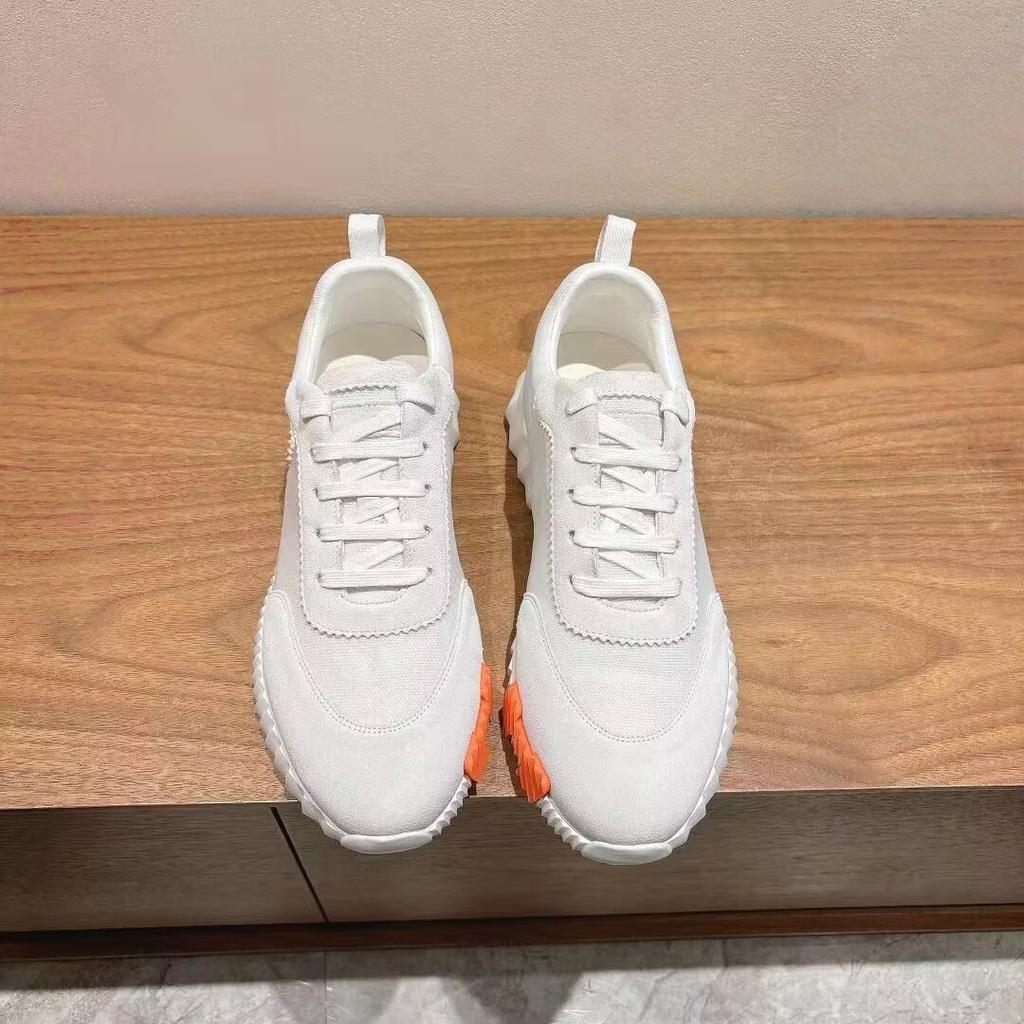 Leather Casual Men's and Women's Shoes with Laces, Mesh Surface, Breathable, Suitable for Running and Exercising, Lightweight