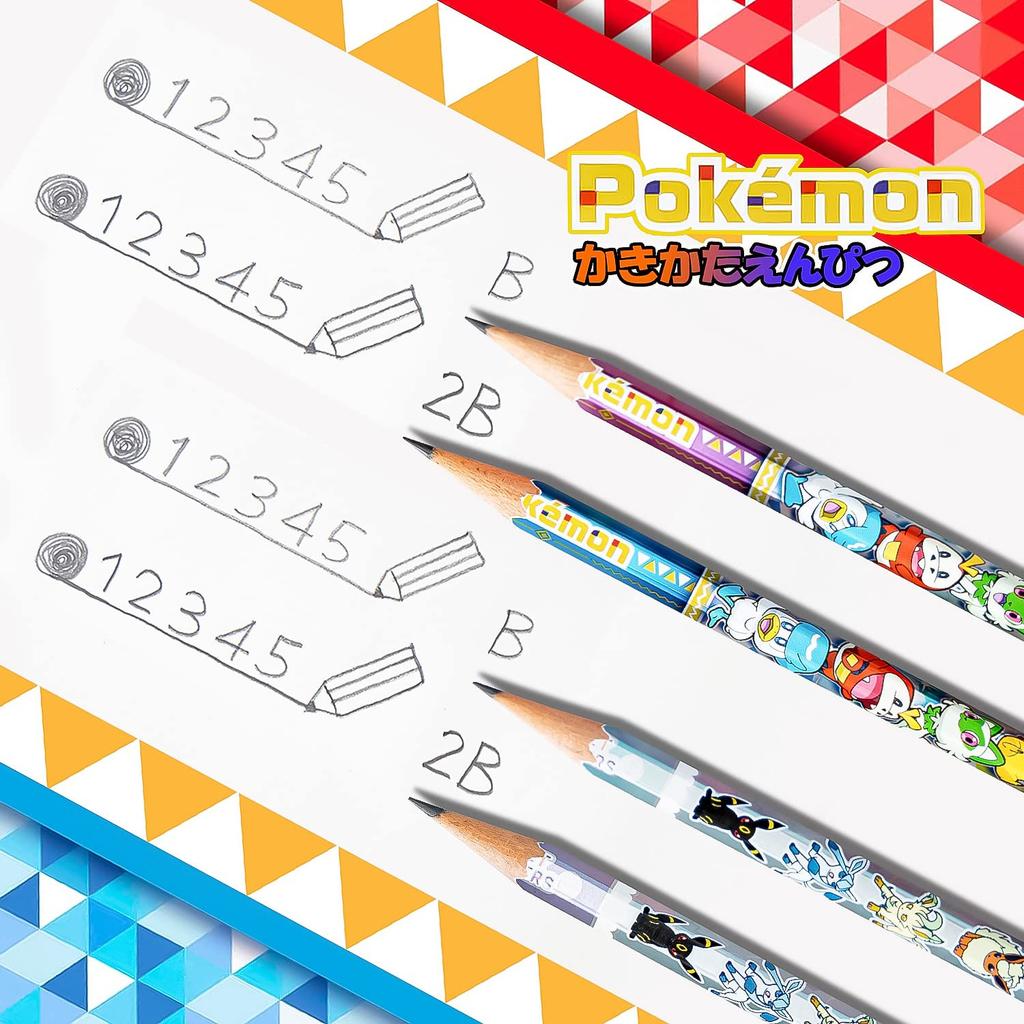 Showa Note Pokemon Writing Pencil 1 Red Pencil Pencil, B, (420729001)