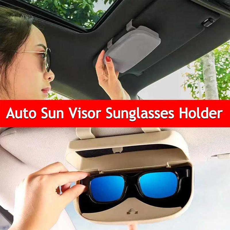 Car Glasses Box Portable Car Sunglasses Holder In The Car Driving Glasses Holder Eyeglass Case Sun Visor Car Lenses Holder