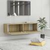 Moderne Wohnzimmer-TV-Bank Seil, hängender dekorativer TV-Schrank, dekorativer Stauraum-Schrank, 120x30x30 cm