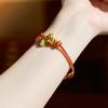 Year of The Horse Zodiac Horse Bracelet Hand-woven Chinese Red Handrope  Spring Festival