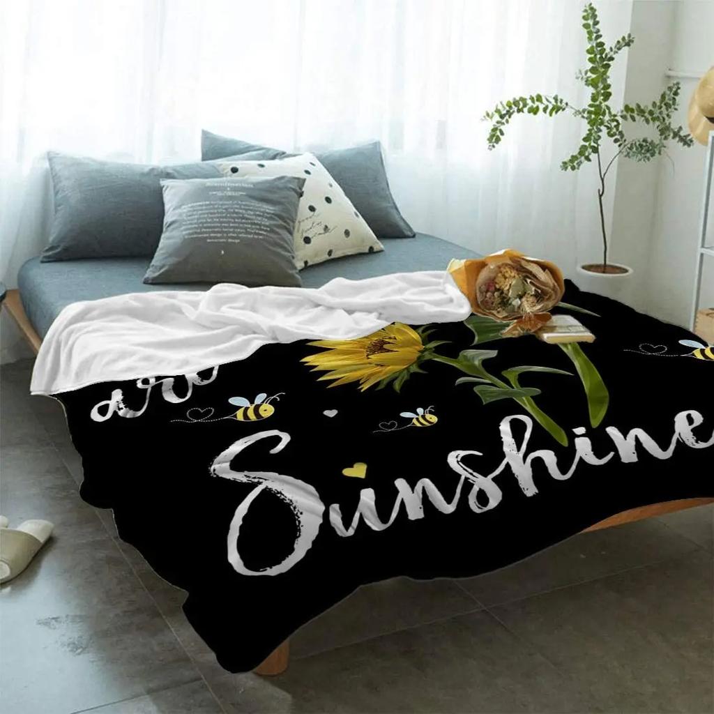 Manta navideña para sofá cama, diseño de pingüino con gorro navideño, suave, acogedora y ligera, de franela polar.