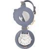 Fieldwork Women's Analog Pocket Watch with Magnifying Glass, 2x Magnification, Strap Included, Bag Charm, Strap Watch, Anipe, Kuroneko, Navy, MKK3017-
