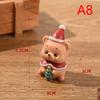 Resin Christmas Decorative Ornaments Animal Modeling Christmas Gifts Desktop Ornaments Resin Crafts Daily Gift Giving Figurines