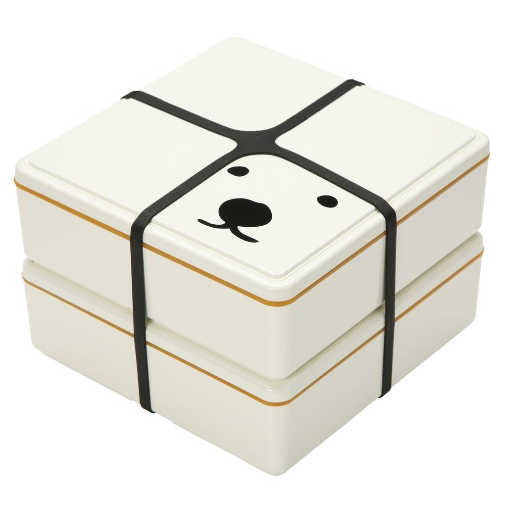 Miyoshi Seisakusho GEL-COOMA JUBAKO 2-Tier Lunch Box with Integrated Ice Pack, GC-352