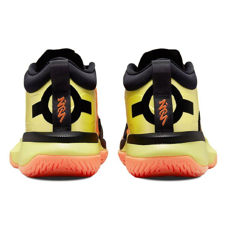 Air Jordan Naruto x Jordan Zion 1 SP PF Kyuubi Unisex Sneakers Yellow Electric-Yellow Alpha-Orange DQ5569-780