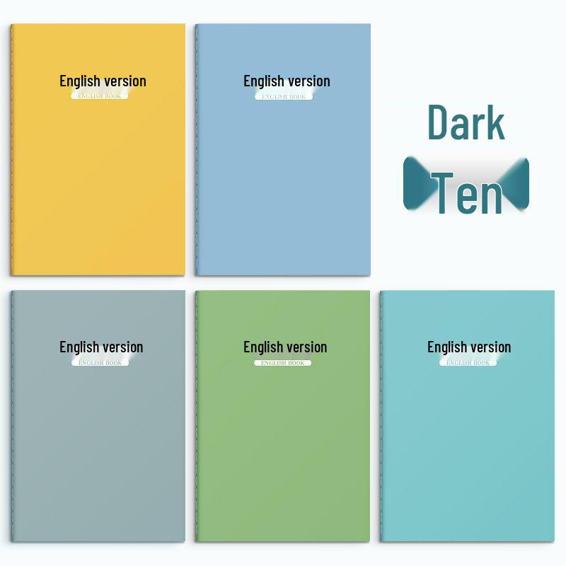 English Writing Notebook: Thickened Macaron Colors for Third Graders, High-Quality Homework Paper