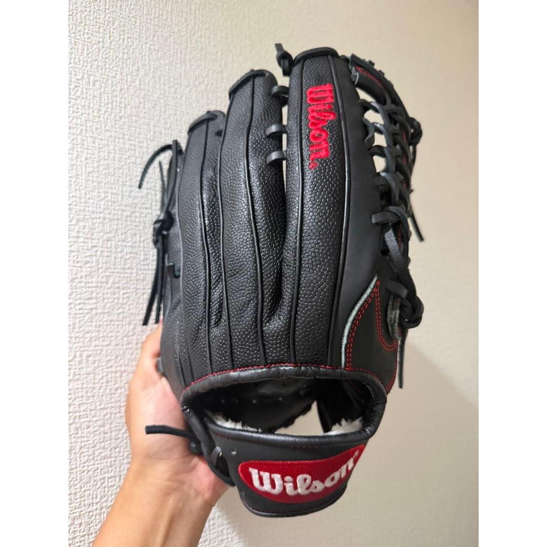 Used Wilson Softball Glove Black Red