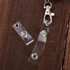 2D 6pcs, 12pcs, Clear PVC with Stainless Steel ID Badge Holder with Safety Metal Clip - Clear Lanyard Keychain Suitable for Name Tags, ID Cards, Keys