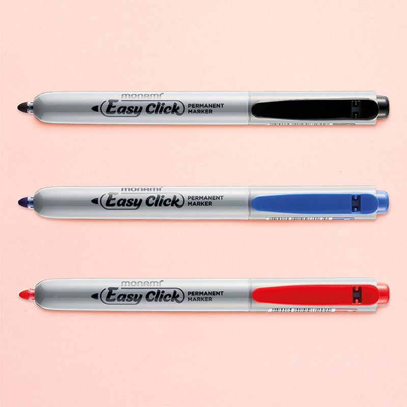 Monami Retractable 2mm Oil-Based Marker Pen for Study, Office, and Signature 5078.