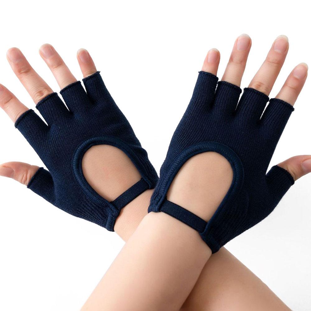 1Pair Half Finger Yoga Antislip Gloves Women Pilates Warm Cycling Gloves Multicolor Yoga Gloves Fitness Aerial Yoga Accessory