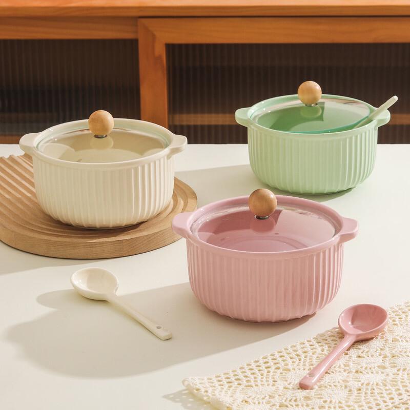Xinglida Ceramic Noodle & Soup Bowl with Lid