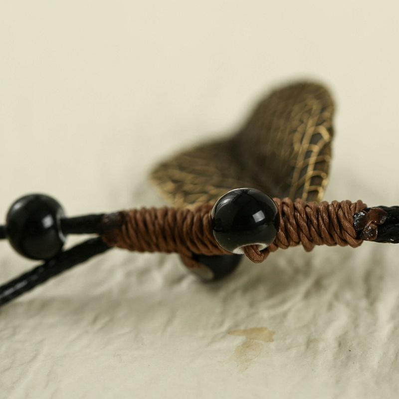 Keramik Schmuck Ethno-Stil Pullover Kette Lange Halskette Blatt Kürbis Anhänger Halskette Erwachsene Tragen