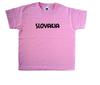 Slovakia text Pink Kids T-Shirt