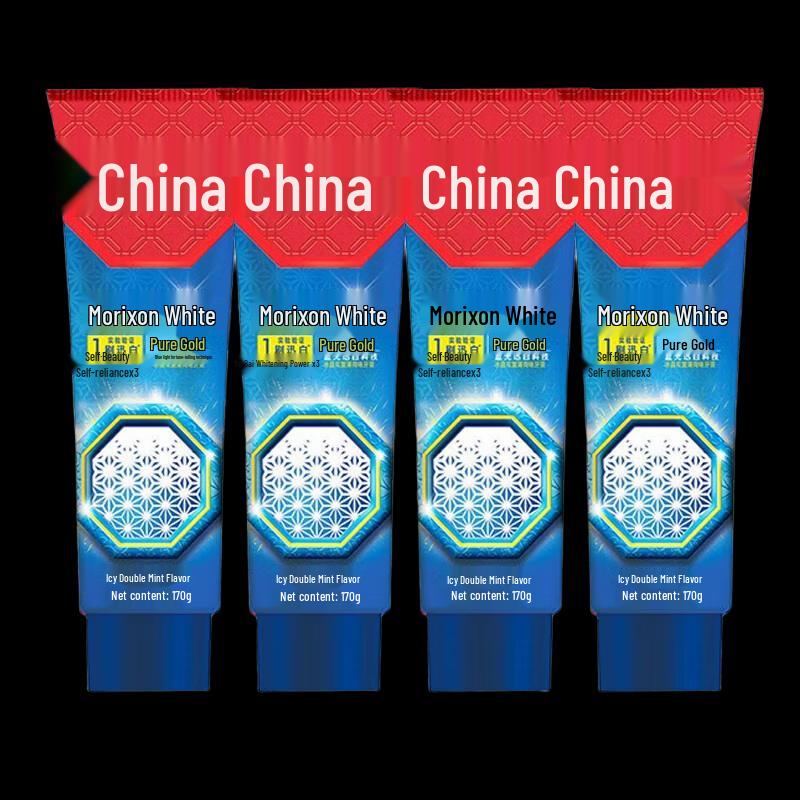 

Zhonghua Gold Pure Magic White Double Mint Whitening Toothpaste 4-Pack