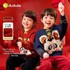 Dudujia Children's Red Knit Sweater - Winter Thickened Baby New Year Outfit