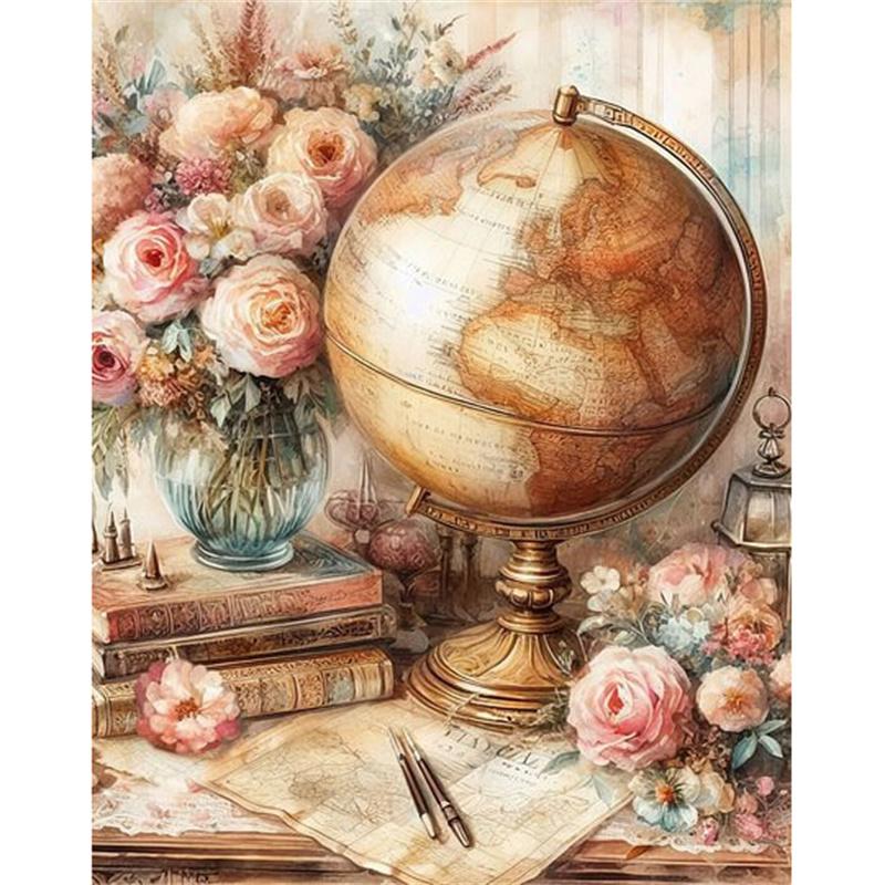 Diamond Painting Fruit Flower Cross Stitch Embroidery Kitchen Landscape Mosaic Round Drill Picture Of Rhinestones Gift