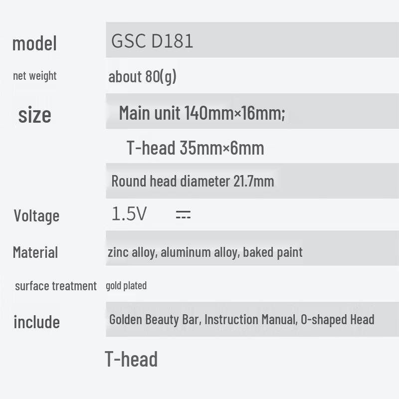 Breo GSC D181 Elektrische Gold-Schönheitsbar