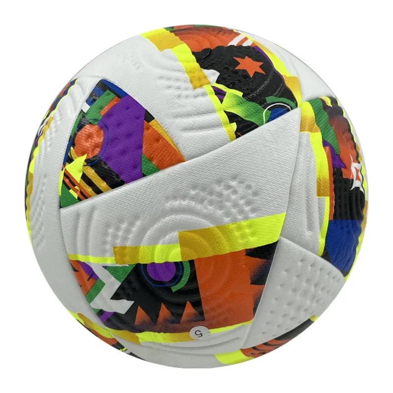 

Standard Size 5 Soccer Ball Match Training Campus Football Wear Resistant New PU Soccer Ball Elastic Football Team Sports