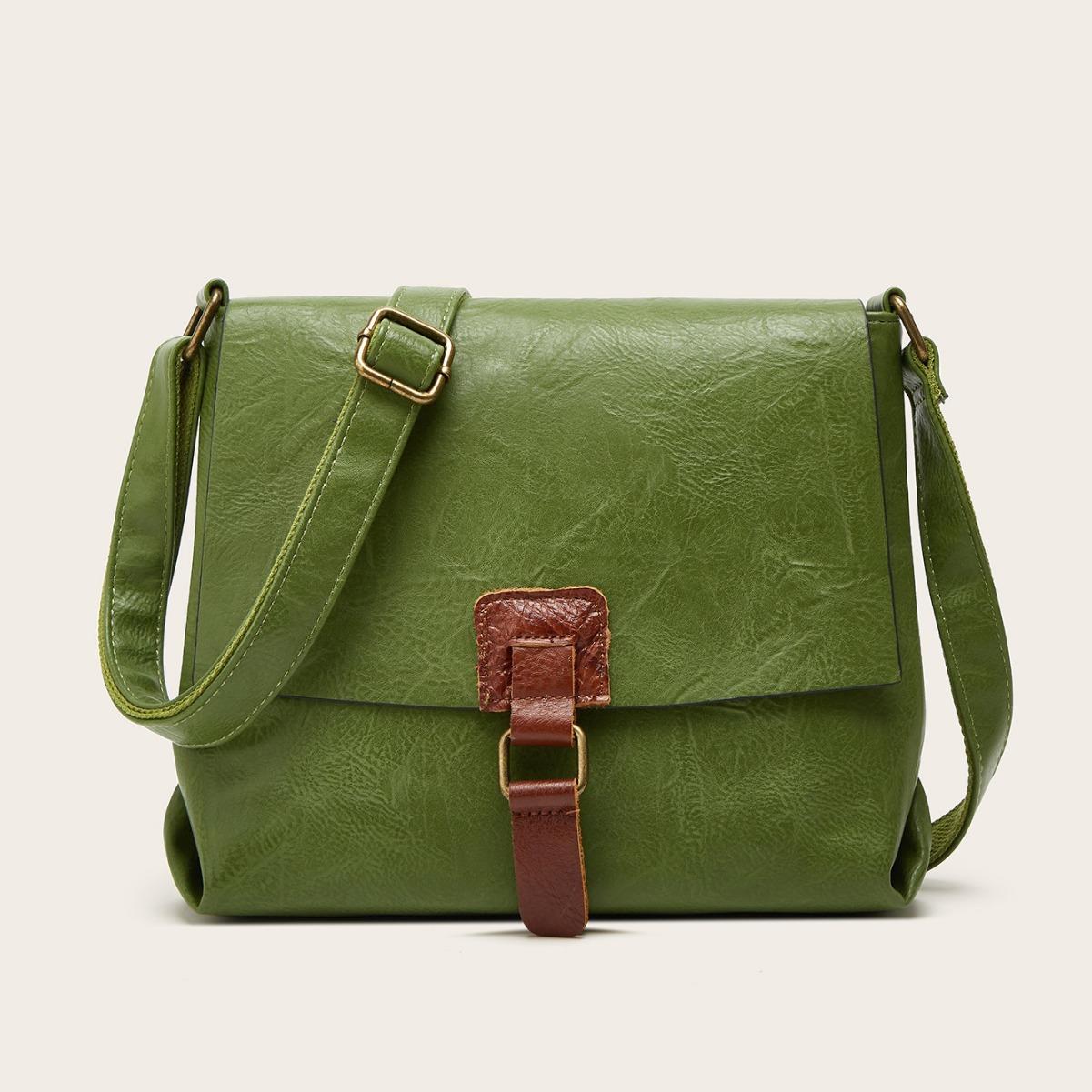 

Popular bags New large capacity trendy texture fashionable retro shoulder bag messenger bag commuter bag One size оливковий колір
