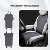Car Seat Cushion with Leg Support Leather Breathable Seat Pad Memory Foam Extender Leg Cushion Universal Car Seat Protect Cover