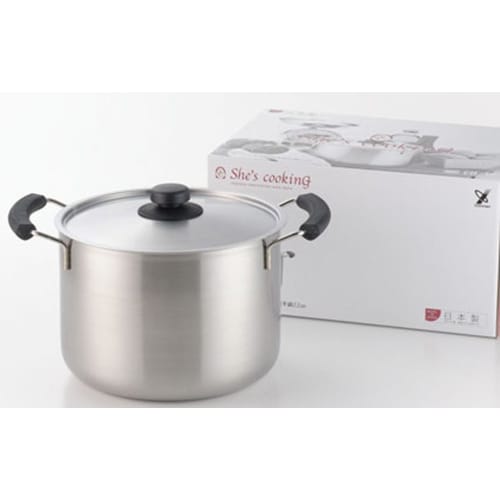 Yoshikawa Deep Saucepan, 22cm, Induction and Direct Heat Compatible, Simple Style Cooking, Stainless Steel, Made In Japan, Tsubame-Sanjo, YH8684