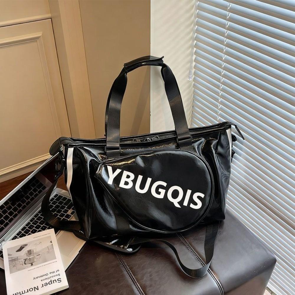 Multifunctional Zipper Closure Tennis Bag Large Capacity Adjustable Strap Tennis Racket Crossbody Bag Waterproof Sports Bag чёрный