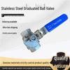 Q11F Stainless Steel 304/316 Ball Valve with Scale, Two-Piece Internal Thread, 1-Inch, for Kiln, Oil, and Gas Regulation.