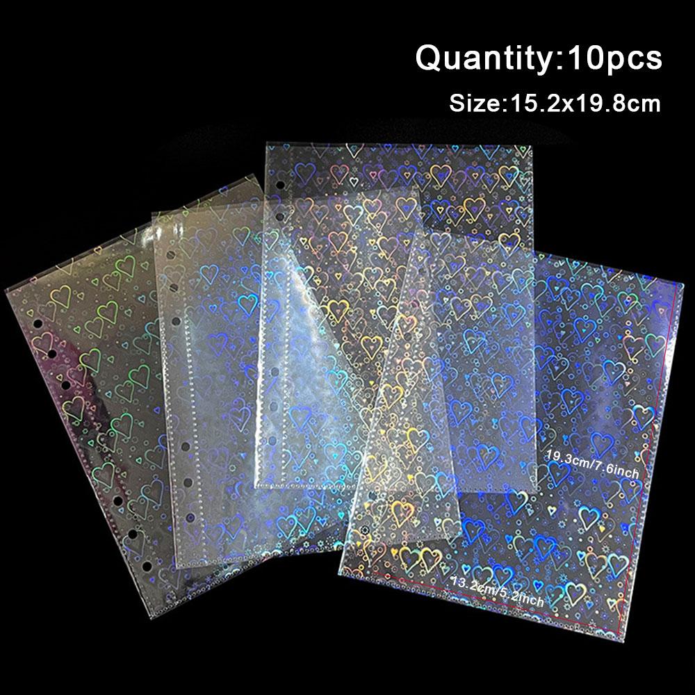 A5 Clear Album Binder Photocards Holder Storage Collesction Sheet Book & Photo Organizer Journal Diary Planner School Stationery