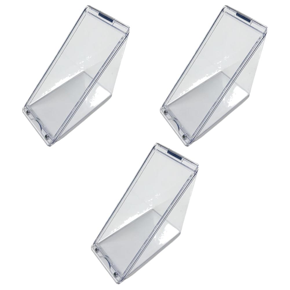 10-1pc Triangle Sandwich Container Reusable Cake Holder Cheese Cake Container Leak-Proof Clear Food Wedge Box for Fruit Cake