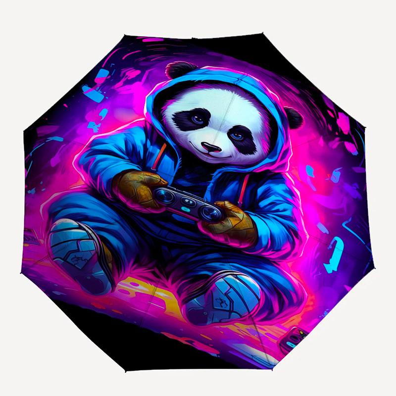 Gaming, Panda- Automatic umbrella,Suitable for Men and Women,Gifts for Fashion Lovers0903b