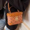 This Year, Cute Printed Light Luxury Portable Box Bags Are Popular, Women's Fashion Temperament Commuter Style Versatile Messenger Bags