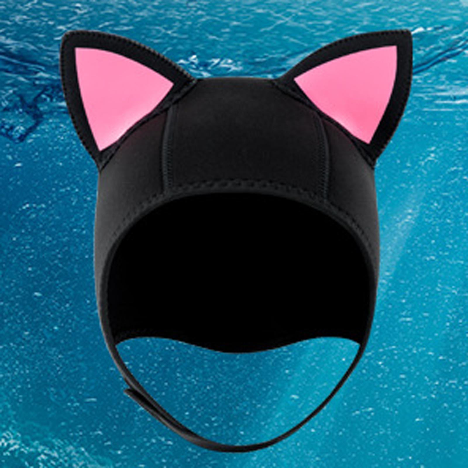 

Гидрошлем для дайвинга для женщин и мужчин, 3-5 мм, шлем-гидрокостюм для снорклинга и серфинга, теплый для ушей и головы, шапочка для плавания от солнца One Size чёрный