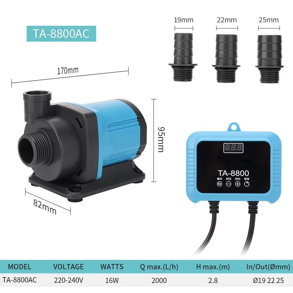 Fish Tank Variable Frequency Adjustable Submersible Pump Pond Large Flow Silent Circulation Pump High Power Pumping Filter Pump