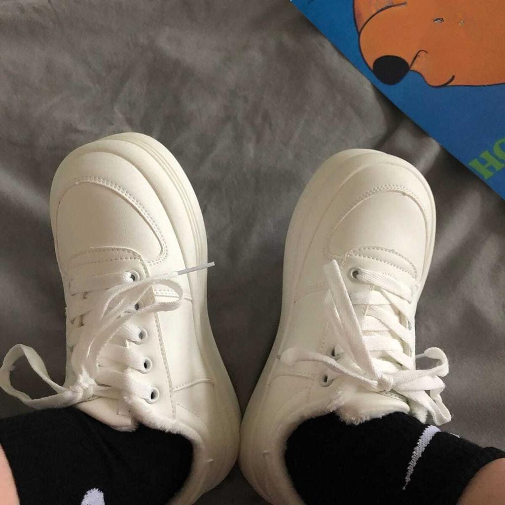 Sneakers for kvinner Plattform Kawaii Sko Sport Mote Uformell mote Hvit Vinter Løping Fløyel Harajuku Dropshipping
