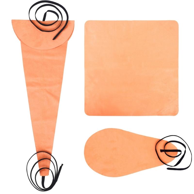 Saxophone Cleaning Rag Cleaning Cloth Saxophone Cleaning Cloth for Altos Tenors Sax and Other Wind and Woodwind Strument оранжевый