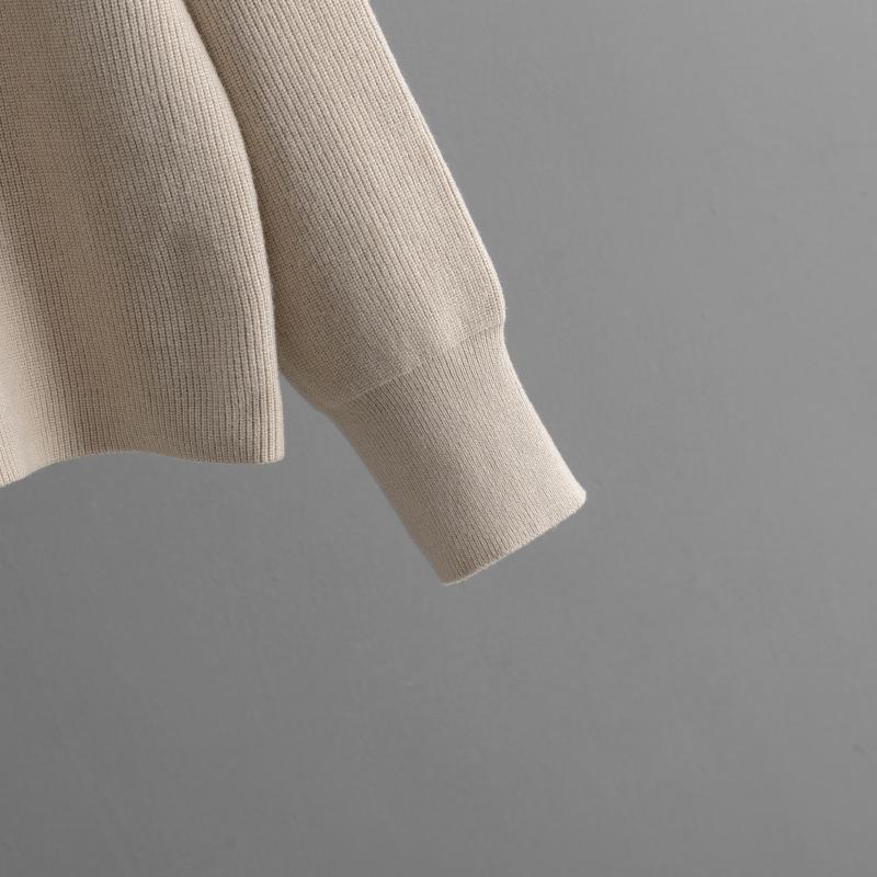 HNXC Solid-color High-neck Sweater, Split Half-body, Body-hugging Skirt, Two-piece Autumn and Winter Knitted Suit for Women